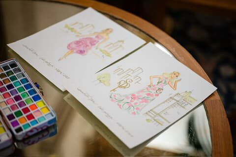Luxury Watercolor Guest Portraits
