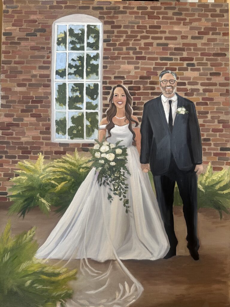 Wedding gift that lasts forever a live wedding painting